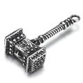 Viking Pendant / Nordic Jewelry Mjolnir Thor's / Amulet Stainless Steel Hammer