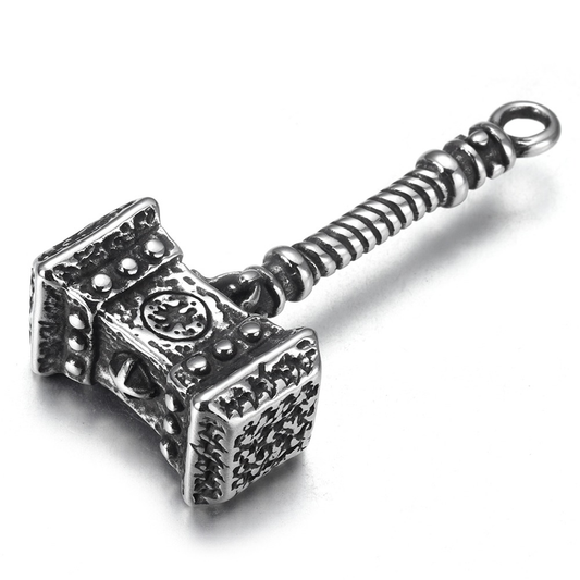 Viking Pendant / Nordic Jewelry Mjolnir Thor's / Amulet Stainless Steel Hammer