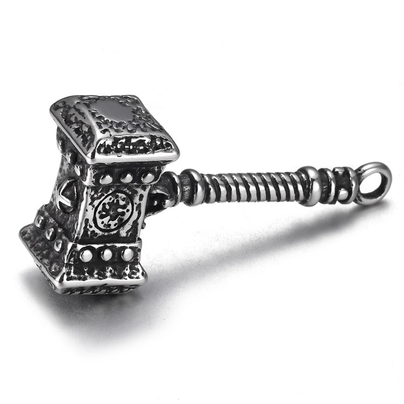 Viking Pendant / Nordic Jewelry Mjolnir Thor's / Amulet Stainless Steel Hammer