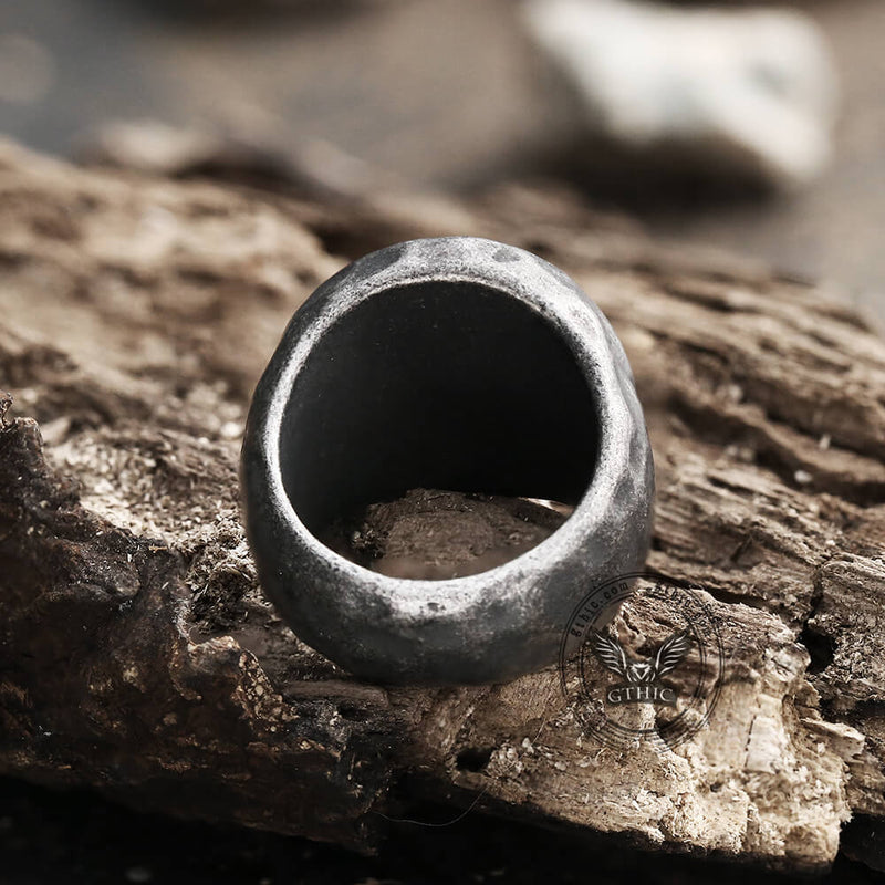 Vegvisir Magic Compass Stainless Steel Viking Ring