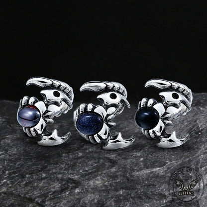 Venomous Scorpion Cz Stainless Steel Animal Ring