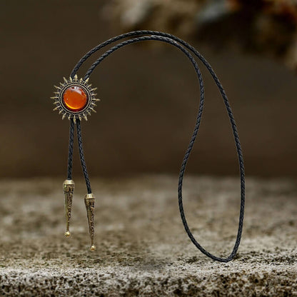 Versatile Shiny Sun Western Cowboy Alloy Bolo Tie