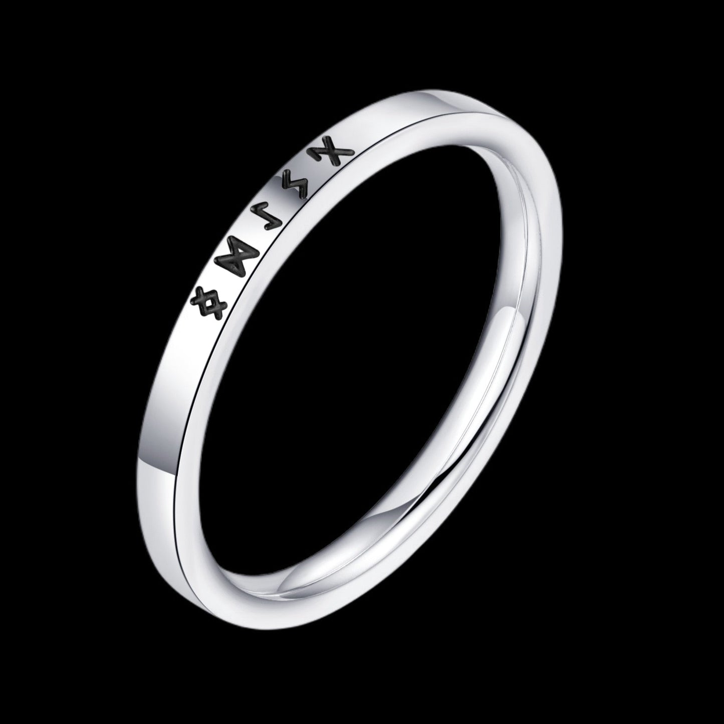 Viking Runes Simple Ring