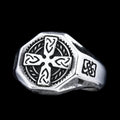 Viking Triquetra Cross Ring