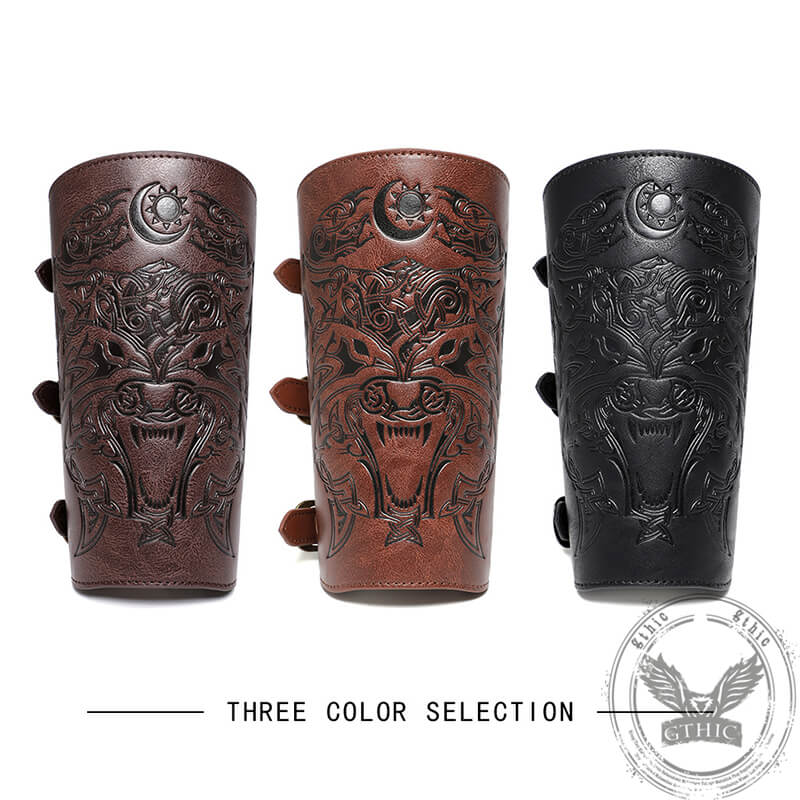 Viking Fenrir Wolf Warrior Bracers
