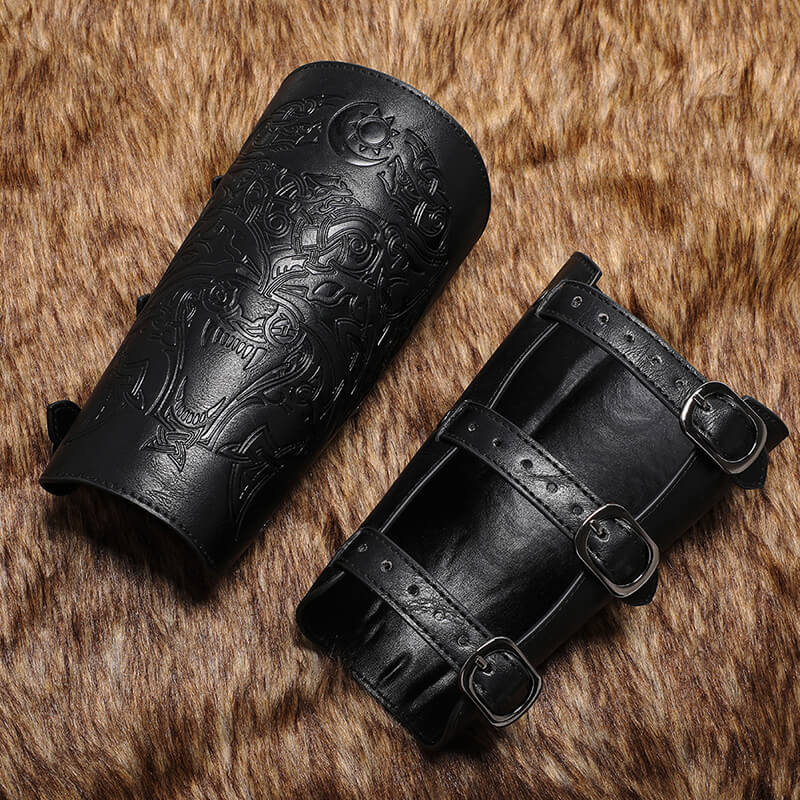 Viking Fenrir Wolf Warrior Bracers