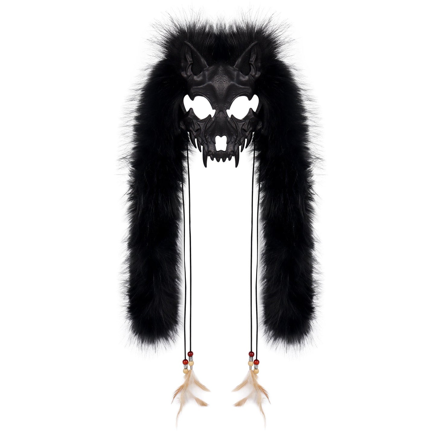 Viking Fox Long Ear Plush Cosplay Animal Mask