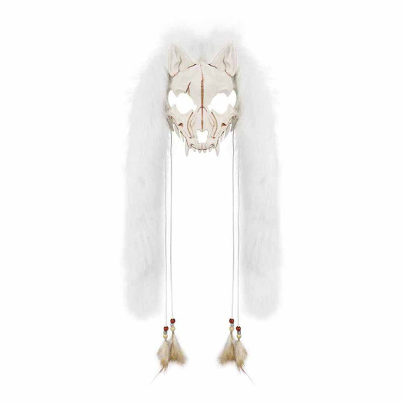 Viking Fox Long Ear Plush Cosplay Animal Mask