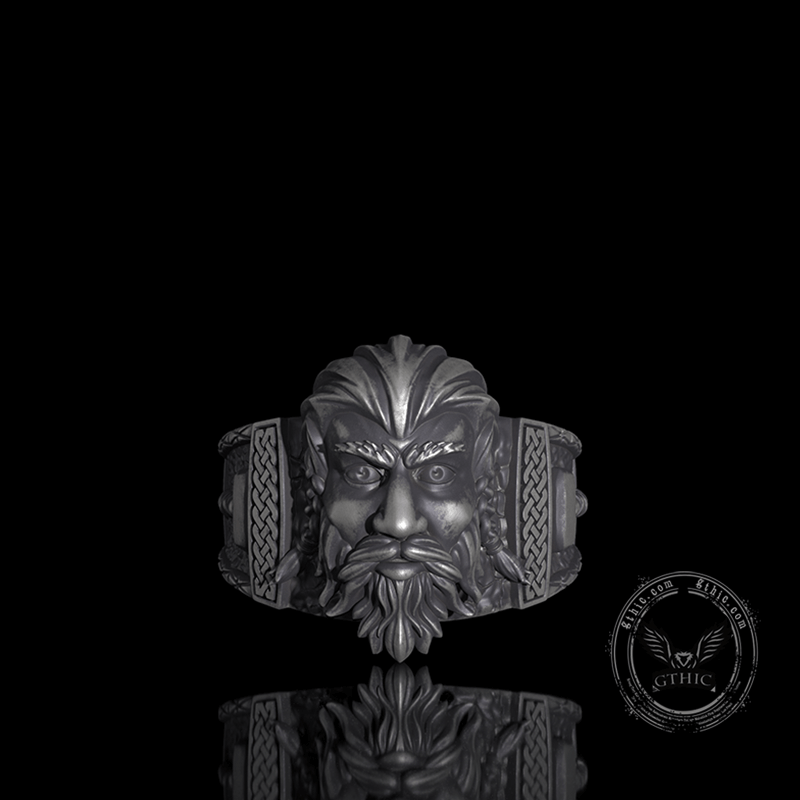 Viking God Thor's Hammer Sterling Silver Ring