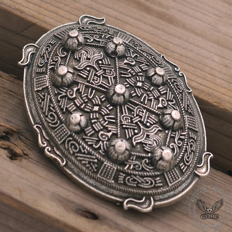 Viking Zinc Alloy Turtle Fibula Brooch