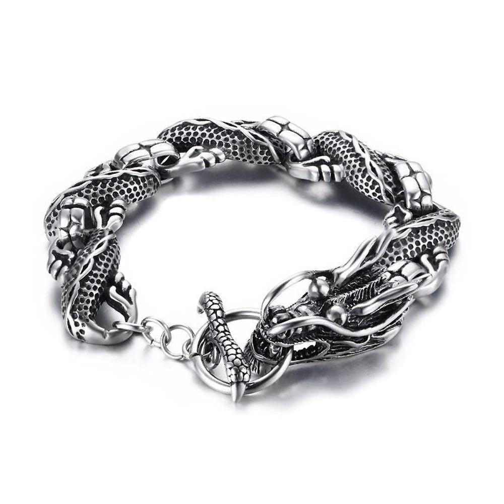 Dragon Bracelet / Stainless Steel Chain and Woman Jewelry