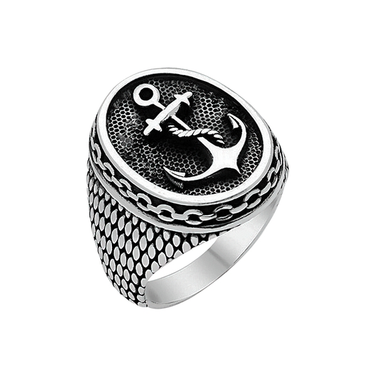 Ring of Anchor for and / Stainless Steel Alternative Jewelry