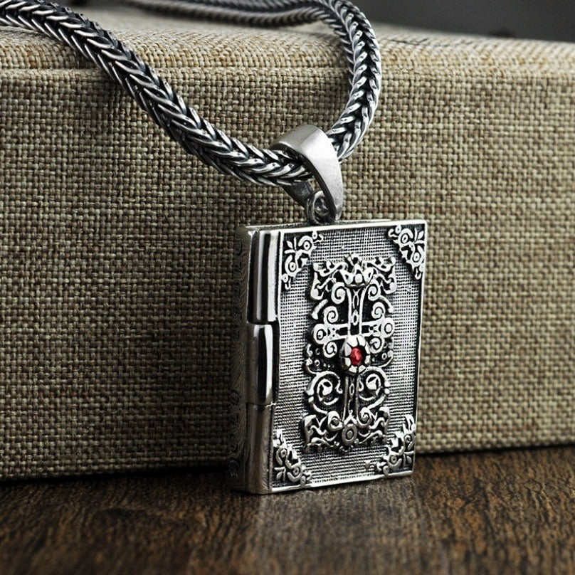 Silver Religious Pendant of Saint Soul / Real Sterling Silver Jewelry