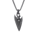 Stainless Steel Arrowhead Pendant Necklace / Amulet Jewellery