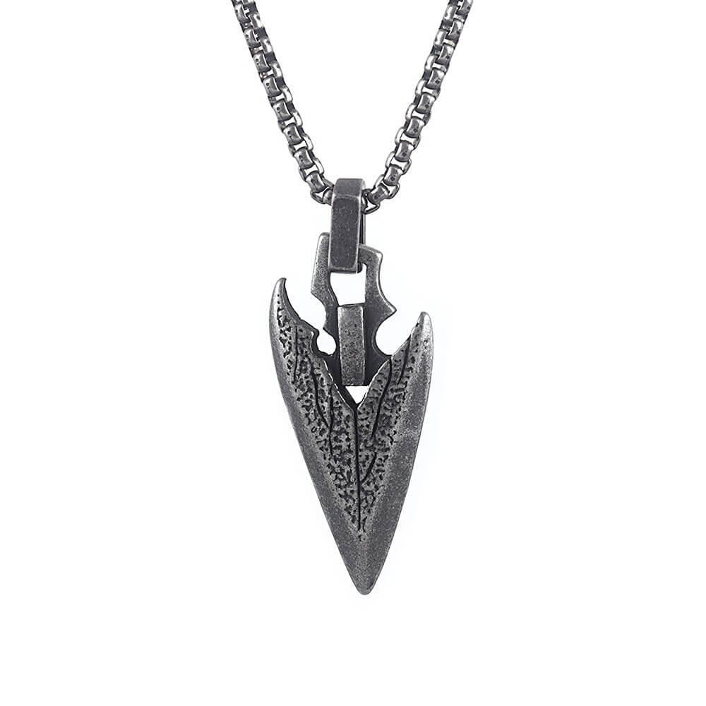 Stainless Steel Arrowhead Pendant Necklace / Amulet Jewellery