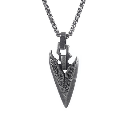 Stainless Steel Arrowhead Pendant Necklace / Amulet Jewellery