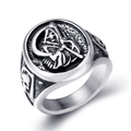 Stainless Steel Reaper Skull Ring / Gothic Jewellery