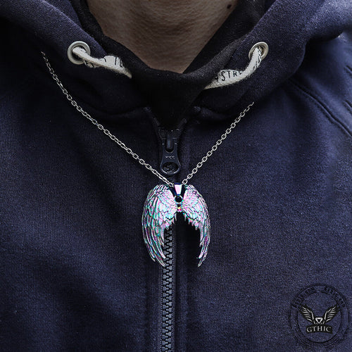 Angel Wings Stainless Steel Pendant