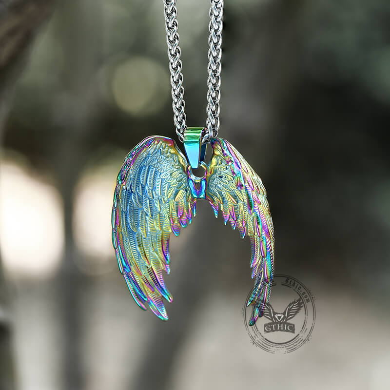 Angel Wings Stainless Steel Pendant