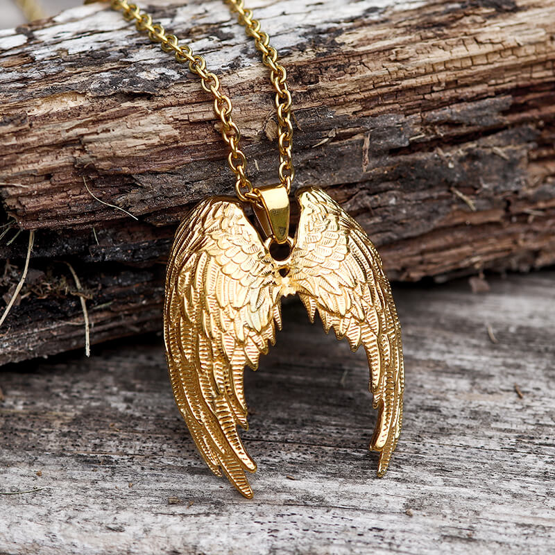Angel Wings Stainless Steel Pendant