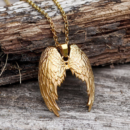 Angel Wings Stainless Steel Pendant