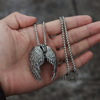 Angel Wings Stainless Steel Pendant