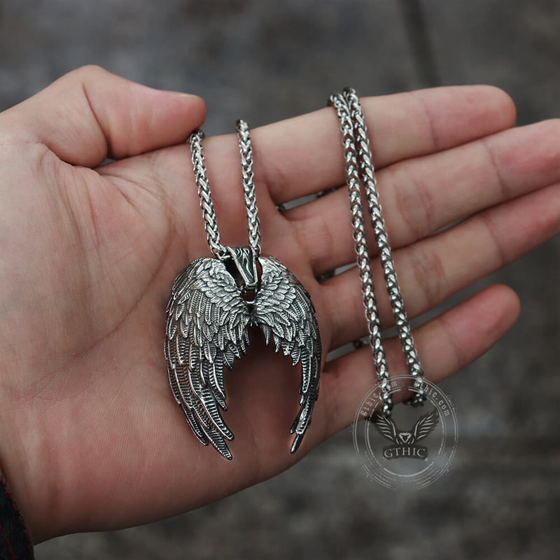 Angel Wings Stainless Steel Pendant
