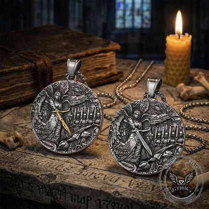 Angels and Demons Michael Stainless Steel Pendant