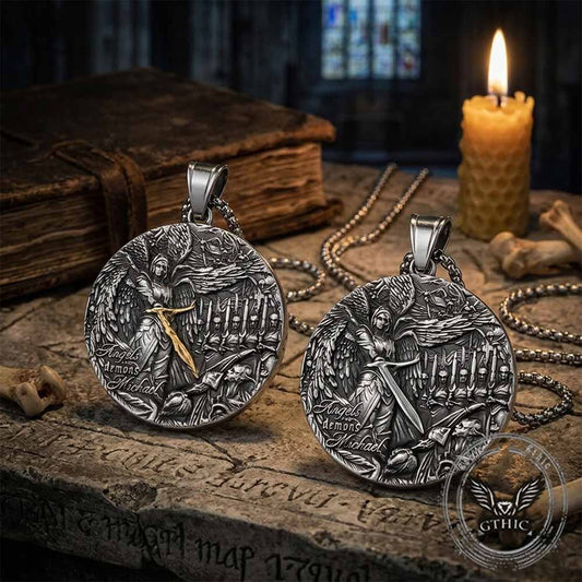 Angels and Demons Michael Stainless Steel Pendant