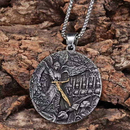 Angels and Demons Michael Stainless Steel Pendant