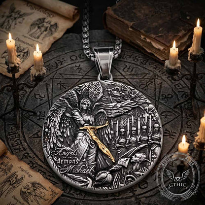 Angels and Demons Michael Stainless Steel Pendant