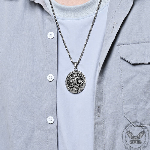 Anubis Ankh Cross Stainless Steel Pendant