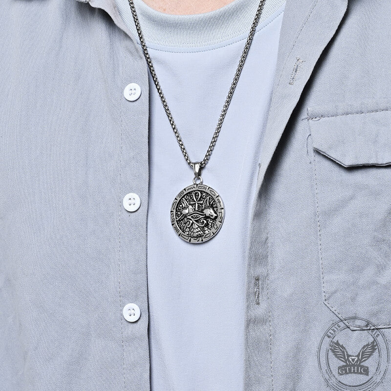 Anubis Ankh Cross Stainless Steel Pendant