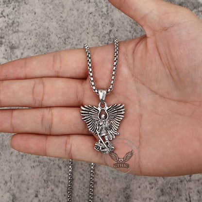 Archangel Saint Michael Stainless Steel Pendant