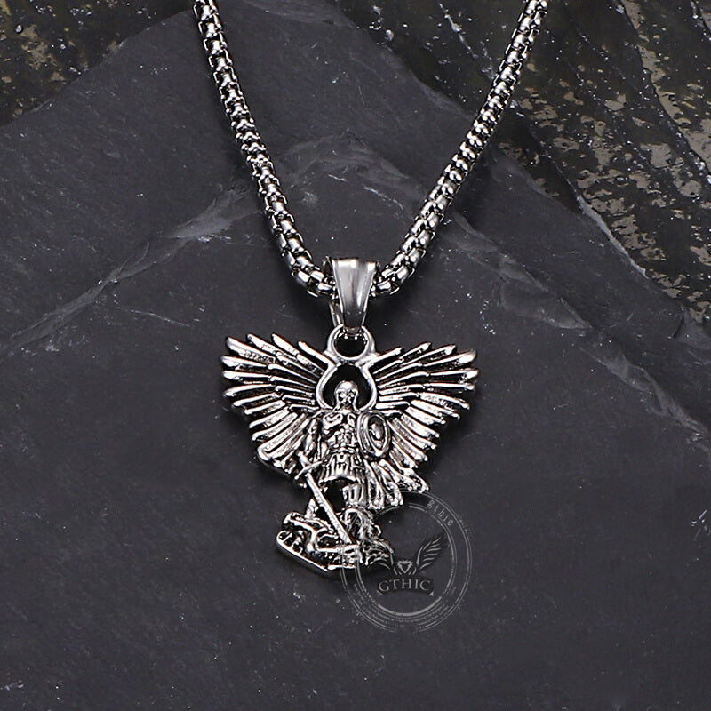 Archangel Saint Michael Stainless Steel Pendant