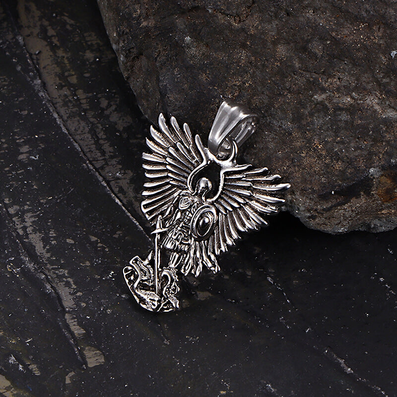 Archangel Saint Michael Stainless Steel Pendant