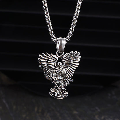 Archangel Saint Michael Stainless Steel Pendant