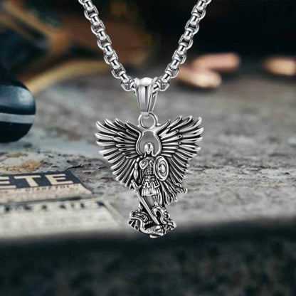 Archangel Saint Michael Stainless Steel Pendant