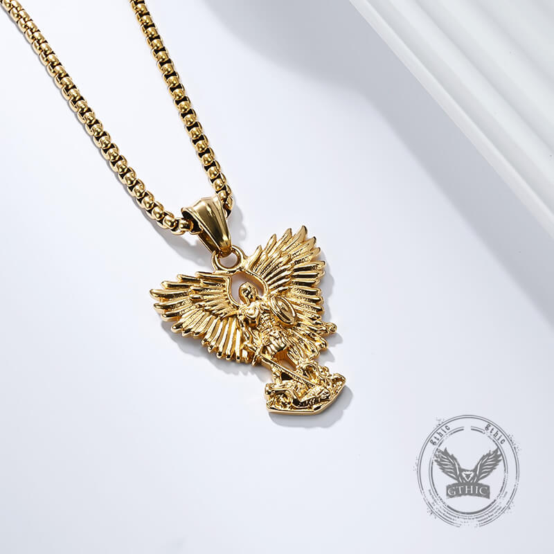 Archangel Saint Michael Stainless Steel Pendant