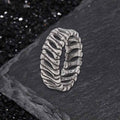Bones Splicing Hollow Stainless Steel Ring