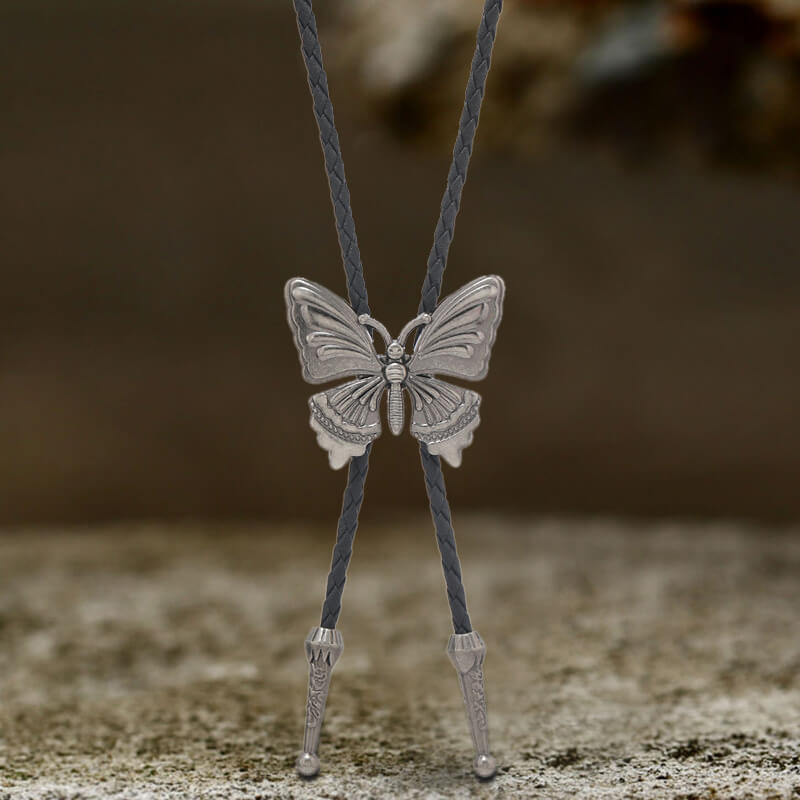 Butterfly Alloy Animal Bolo Tie