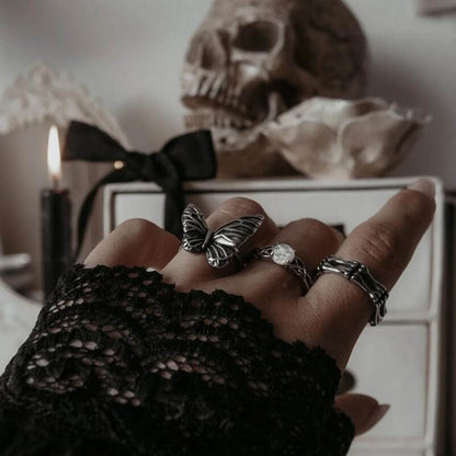 Butterfly Stainless Steel Animal Ring