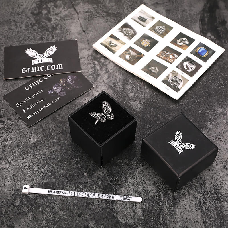 Butterfly Stainless Steel Animal Ring