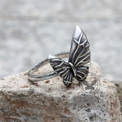 Butterfly Stainless Steel Animal Ring