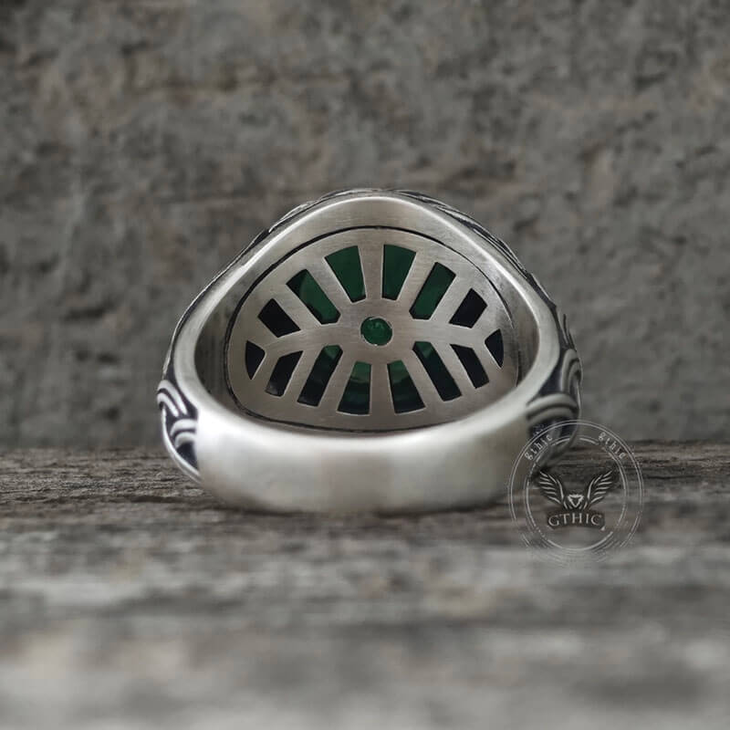 Celtic Knot Gemstone Sterling Silver Ring