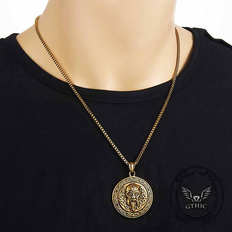 Celtic Knot Pirate Head Stainless Steel Pendant