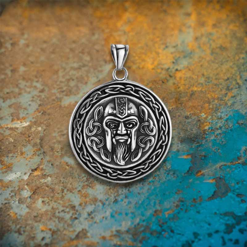 Celtic Knot Pirate Head Stainless Steel Pendant