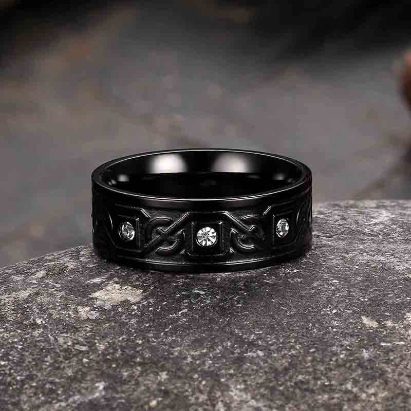 Celtic Knot Stainless Steel Band Ring