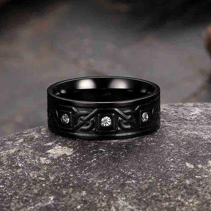 Celtic Knot Stainless Steel Band Ring