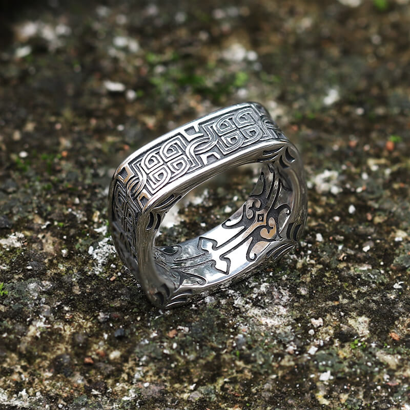 Celtic Knot Stainless Steel Ring